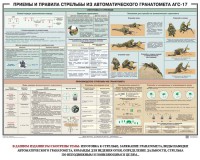 Плакат "Приемы и правила стрельбы из автоматического гранатомета АГС-17" - fgospostavki.ru - Смоленск
