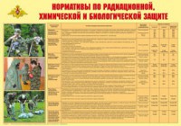 Плакат "Нормативы по радиационной, химической и биологической защите" - fgospostavki.ru - Смоленск