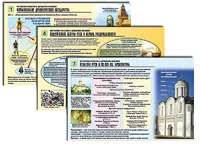 Комплект таблиц по истории "История России с древних времен" раздаточные (цветные, ламинированные, А4, 10 штук) - fgospostavki.ru - Смоленск