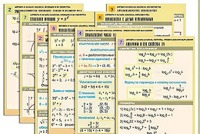 Комплект таблиц по всему курсу "Алгебра и начала анализа" (50 таблиц, А1, полноцветные, ламинированные) - fgospostavki.ru - Смоленск