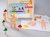 Игровой набор Фребеля "Конструктор деревянный без соединений-3" (Серия "Эксперимент") - fgospostavki.ru - Смоленск