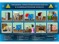 Интерактивный электрифицированный светодинамический стенд "Правила техники электробезопасности в компьютерном классе" - fgospostavki.ru - Смоленск