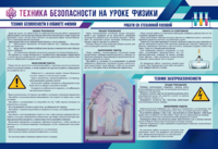 Стенд-уголок "Техника безопасности на уроках физики" - fgospostavki.ru - Смоленск