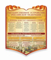 Стенд "Государственное устройство Российской Федерации" Вариант 3 - fgospostavki.ru - Смоленск