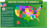Стенд "United States Of America" - fgospostavki.ru - Смоленск