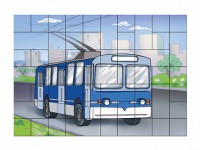 Магнитный пазл "Троллейбус" - fgospostavki.ru - Смоленск