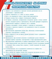 Стенд "Техника безопасности на уроках физкультуры" - fgospostavki.ru - Смоленск