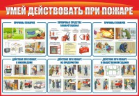 Стенд "Умей действовать при пожаре" - fgospostavki.ru - Смоленск