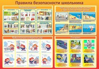 Стенд "Правила безопасности школьника" - fgospostavki.ru - Смоленск