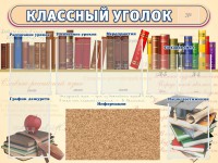 Стенд "Классный уголок" (с пробковым покрытием) - fgospostavki.ru - Смоленск
