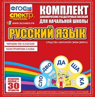Динамические раздаточные пособия. Русский язык (веера). Читаем по слогам (слоги из двух букв). Конструируем слова (слоги из двух и трех букв). - fgospostavki.ru - Смоленск