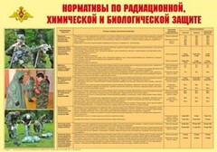 Плакат "Нормативы по радиационной, химической и биологической защите" - fgospostavki.ru - Смоленск