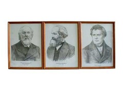 Портреты выдающихся физиков (деревянная рамка, под стеклом) - fgospostavki.ru - Смоленск