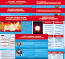Комплект таблиц "Основы гражданской обороны (МЧС РФ)" 13 штук. - fgospostavki.ru - Смоленск