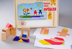 Игровой набор Фребеля "Конструктор деревянный без соединений-2" (Серия "Эксперимент") - fgospostavki.ru - Смоленск