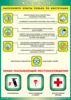 Таблица "Выполняйте опыты только по инструкции" (100х140 сантиметров, винил) - fgospostavki.ru - Смоленск