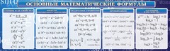 Стенд "Основные математические формулы" - fgospostavki.ru - Смоленск