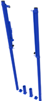 Стойки универсальные с механизмом натяжения, в стаканах с крышками, без сетки (волейбол, бадминтон) - fgospostavki.ru - Смоленск