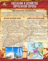 Стенд "Населения и хозяйство Зарубежной Европы" - fgospostavki.ru - Смоленск