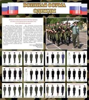 Стенд "Военная форма одежды (флаг РФ)" - fgospostavki.ru - Смоленск