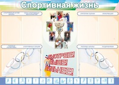 Стенд "Спортивная жизнь" Вариант 2 - fgospostavki.ru - Смоленск