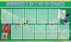 Стенд "Подготовка к ЕГЭ и ОГЭ по биологии" Вариант 2 - fgospostavki.ru - Смоленск