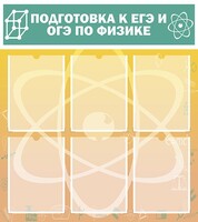 Стенд "Подготовка к ЕГЭ и ОГЭ по физике (6 карманов)" - fgospostavki.ru - Смоленск