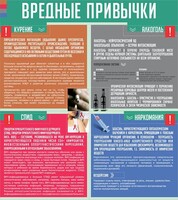 Стенд "Вредные привычки" - fgospostavki.ru - Смоленск