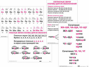 Опорные таблицы по русскому языку 1 класс - fgospostavki.ru - Смоленск