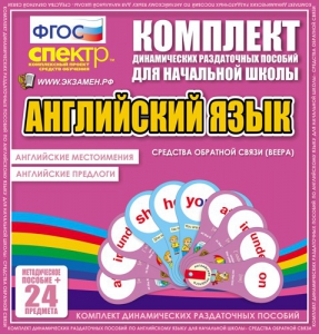 Динамические раздаточные пособия. Английский язык (веера). Английские местоимения, английские предлоги. - fgospostavki.ru - Смоленск
