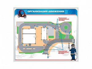 Магнитно-маркерная доска "Организация движения" - fgospostavki.ru - Смоленск