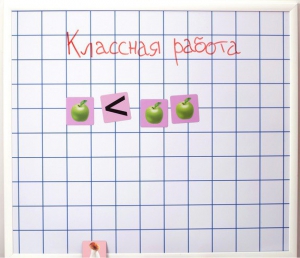 Магнитно-маркерная доска "Клетка" (86 см х 75 см) - fgospostavki.ru - Смоленск