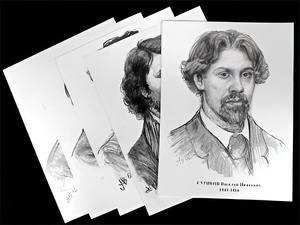 Портреты художников (22 шт, ф А3 ) - fgospostavki.ru - Смоленск