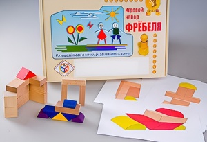 Игровой набор Фребеля "Конструктор деревянный без соединений-2" (Серия "Эксперимент") - fgospostavki.ru - Смоленск