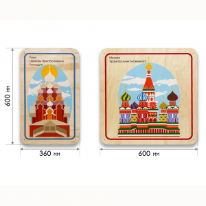 Набор стеновых панелей «Памятные места России - Кижи, Москва» - fgospostavki.ru - Смоленск
