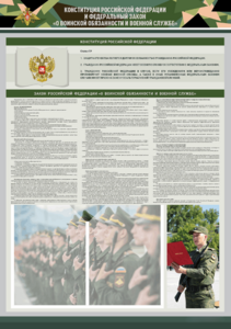 Стенд-уголок "Конституция Российской Федерации и Федеральный закон "О воинской обязанности и военной службе" - fgospostavki.ru - Смоленск