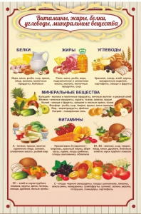 Стенд "Витамины, жиры, белки" - fgospostavki.ru - Смоленск