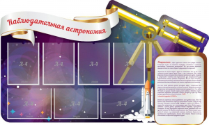 Стенд "Наблюдательная астрономия" - fgospostavki.ru - Смоленск