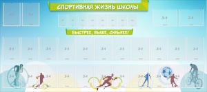 Стенд "Спортивная жизнь школы" - fgospostavki.ru - Смоленск