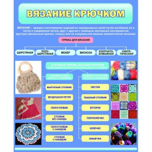 Стенд "Вязание крючком" - fgospostavki.ru - Смоленск