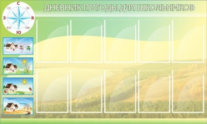 Стенд "Дневник погоды" - fgospostavki.ru - Смоленск