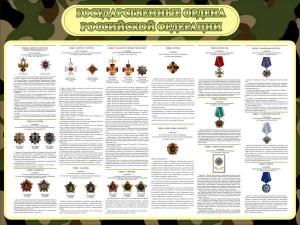 Стенд "Государственные ордена РФ" - fgospostavki.ru - Смоленск