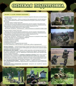 Стенд "Огневая подготовка" Вариант 2 - fgospostavki.ru - Смоленск