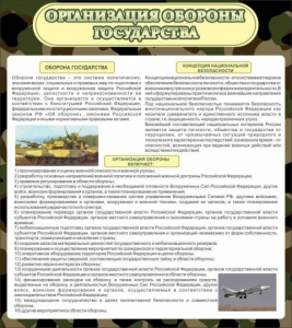Стенд "Организация обороны государства" - fgospostavki.ru - Смоленск