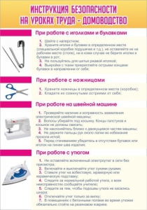 Стенд "Инструкция безопасности на уроках труда №1" - fgospostavki.ru - Смоленск