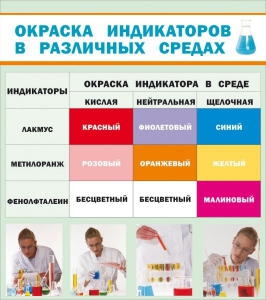 Стенд "Окраска индикаторов в различных средах" - fgospostavki.ru - Смоленск