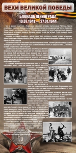 Стенд "Блокада Ленинграда" - fgospostavki.ru - Смоленск