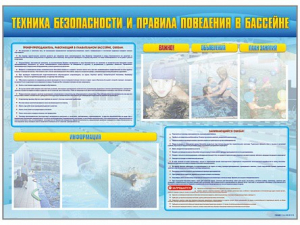 Стенд-уголок "Техника безопасности и правила поведения в бассейне" - fgospostavki.ru - Смоленск