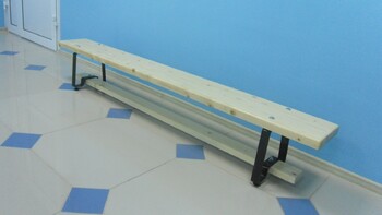 Скамейка гимнастическая (металлические ножки, лак) (3,5 м)  - fgospostavki.ru - Смоленск