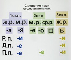 Набор магнитных карточек "Склонение имен существительных" - fgospostavki.ru - Смоленск